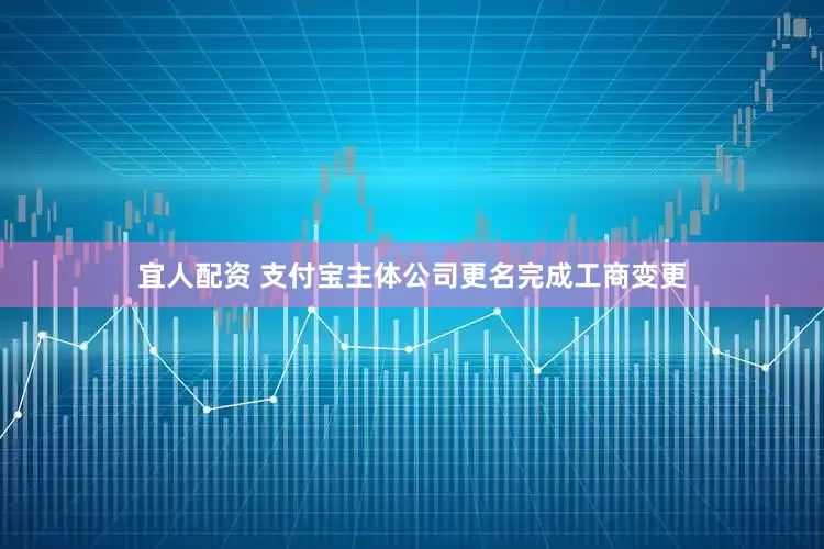 宜人配资 支付宝主体公司更名完成工商变更
